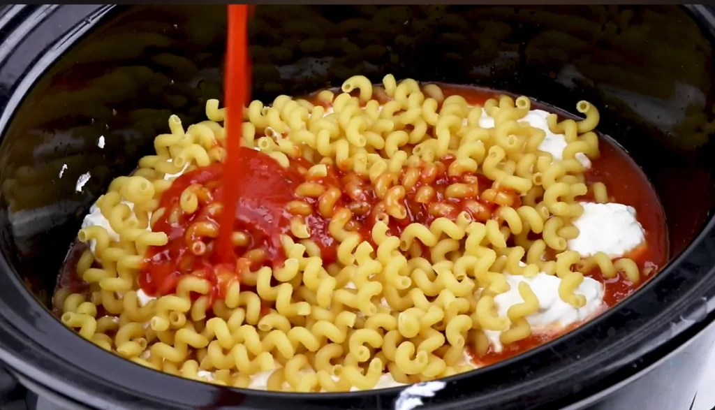crockpot million dollar pasta step 6