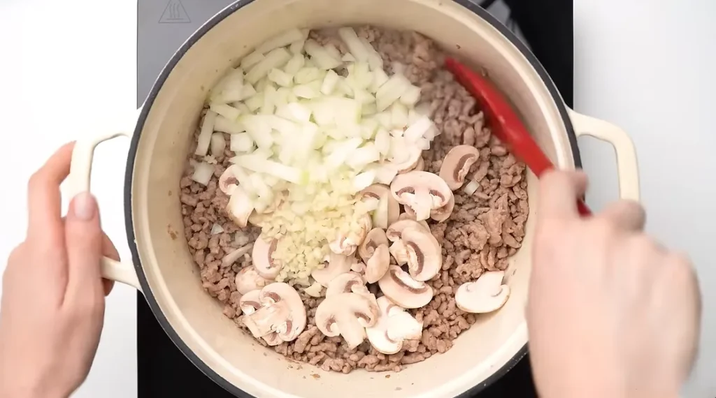 ground turkey spaghetti step 3