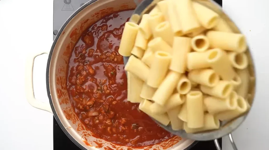 ground turkey spaghetti step 6
