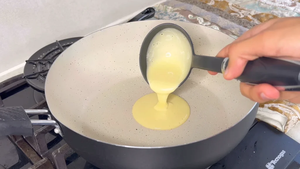 pancake recipe without milk Step 5