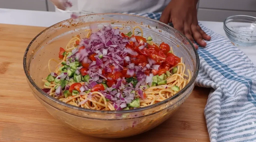 spaghetti salad recipe step 6