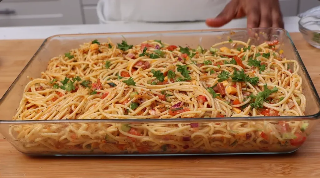 spaghetti salad recipe step 7