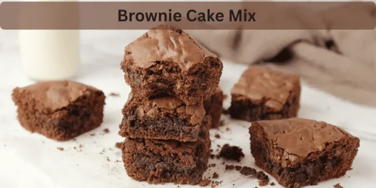 brownie cake mix cake