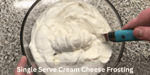 single serve cream cheese frosting