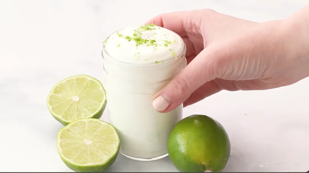 cilantro lime crème step 8