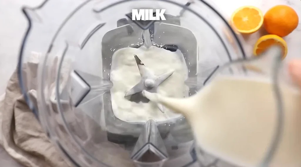 orange creamsicle smoothie step 1