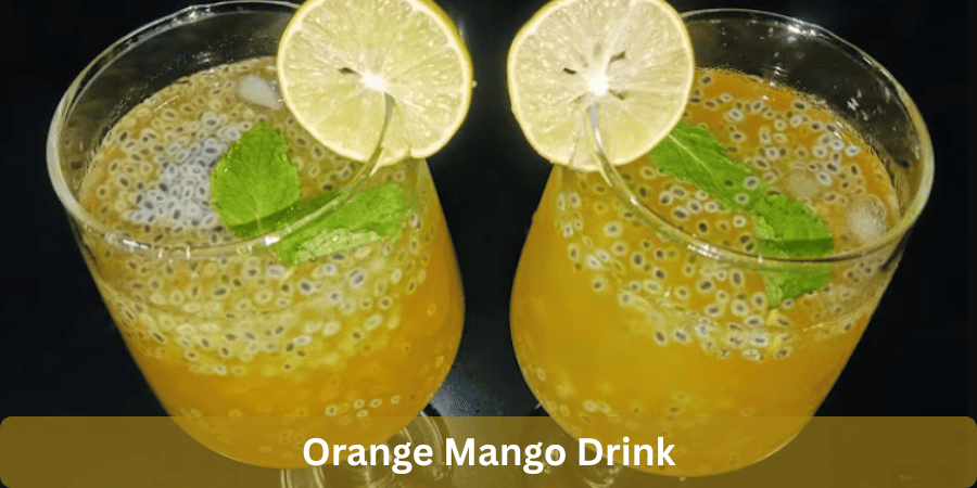 Orange Mango Drink With Fizz, Tajin & Margarita Vibes