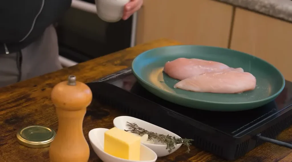 pan fried chicken breast step 1
