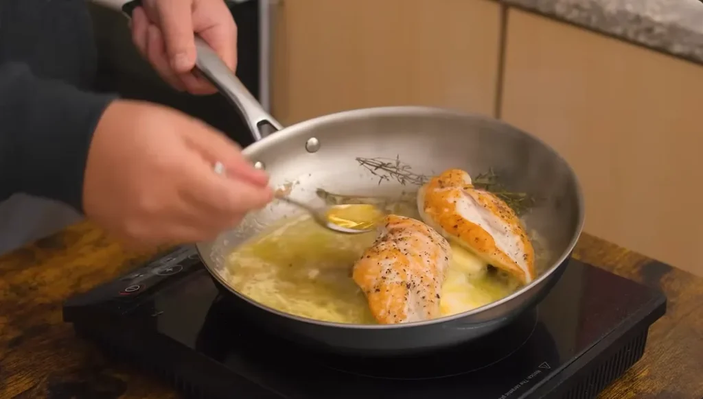 pan fried chicken breast step 5