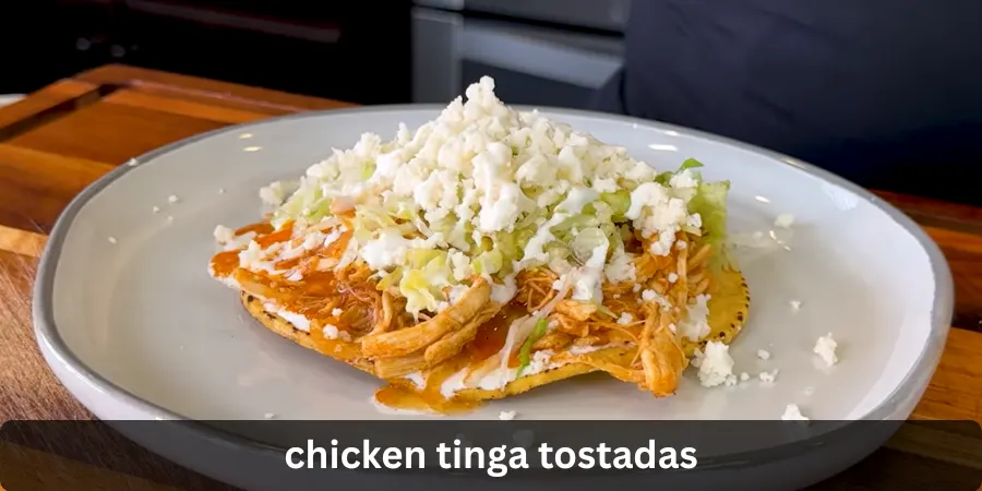 chicken tinga tostadas