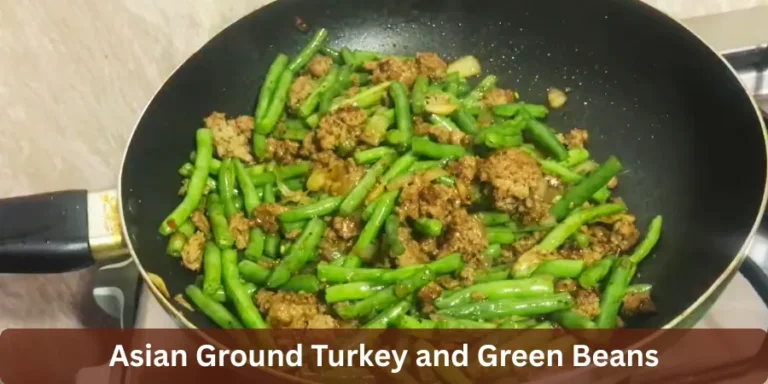 asian ground turkey and green beans