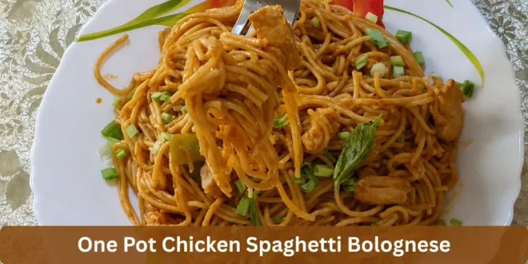 one pot chicken spaghetti bolognese