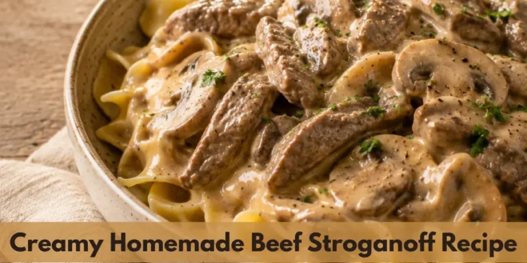 creamy homemade beef stroganoff recipe