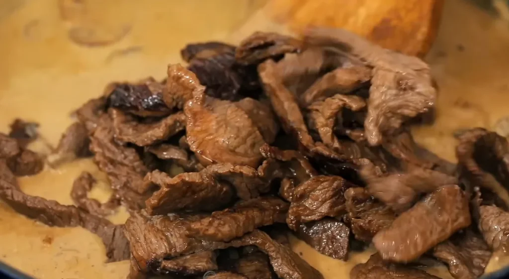 creamy homemade beef stroganoff recipe