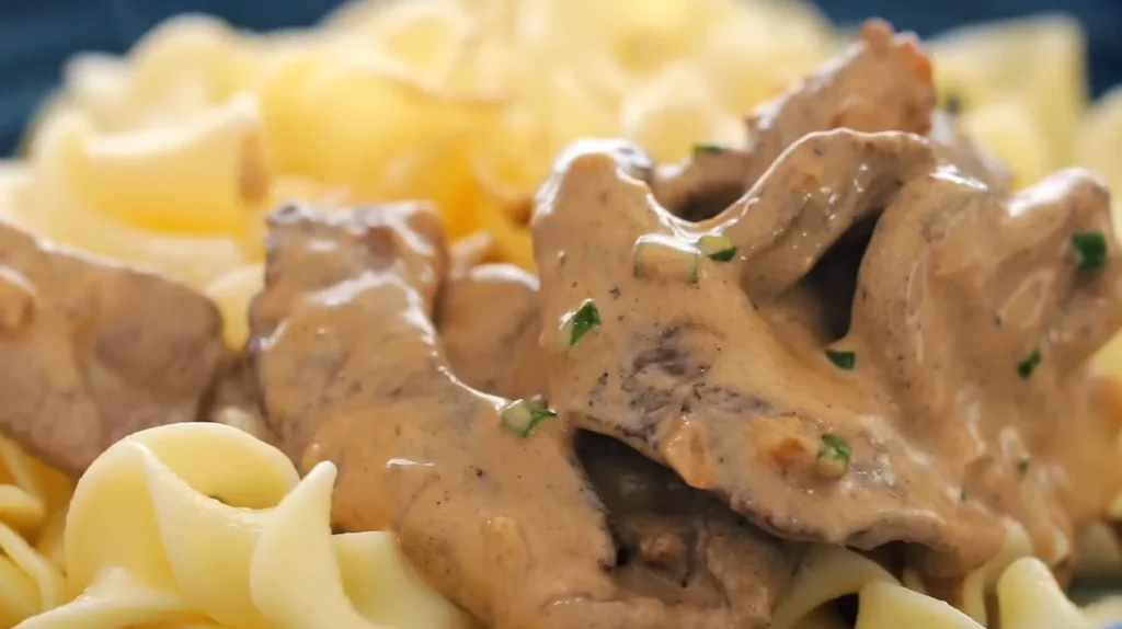 creamy homemade beef stroganoff recipe
