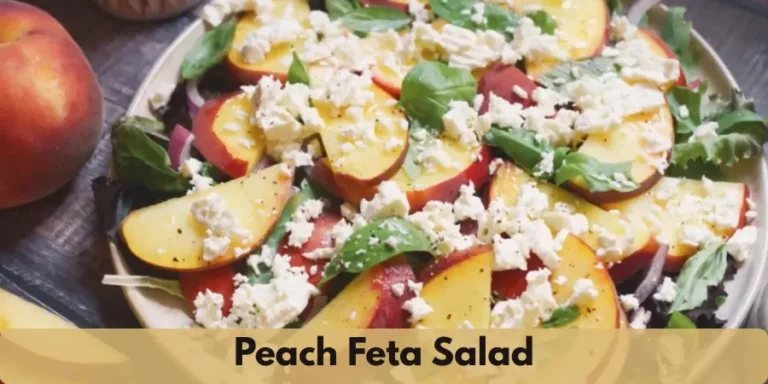 peach feta salad