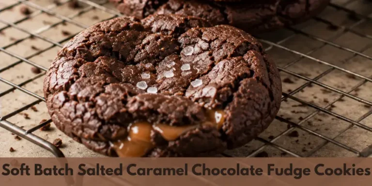 Soft Batch Salted Caramel Chocolate Fudge Cookies