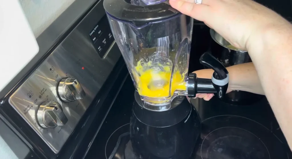 Melting butter for homemade Hollandaise sauce