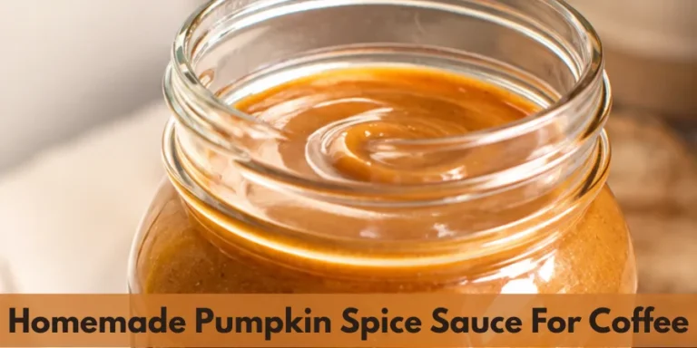 homemade pumpkin spice sauce for coffee