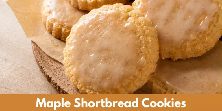 Maple shortbread cookies with sweet maple glaze
